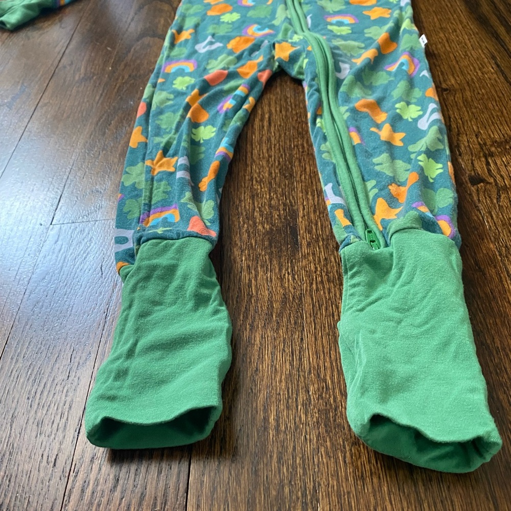 Little Sleepies PJs 3T unisex gender neutral toddler St. Patrick's One-Piece - Picture 4 of 13